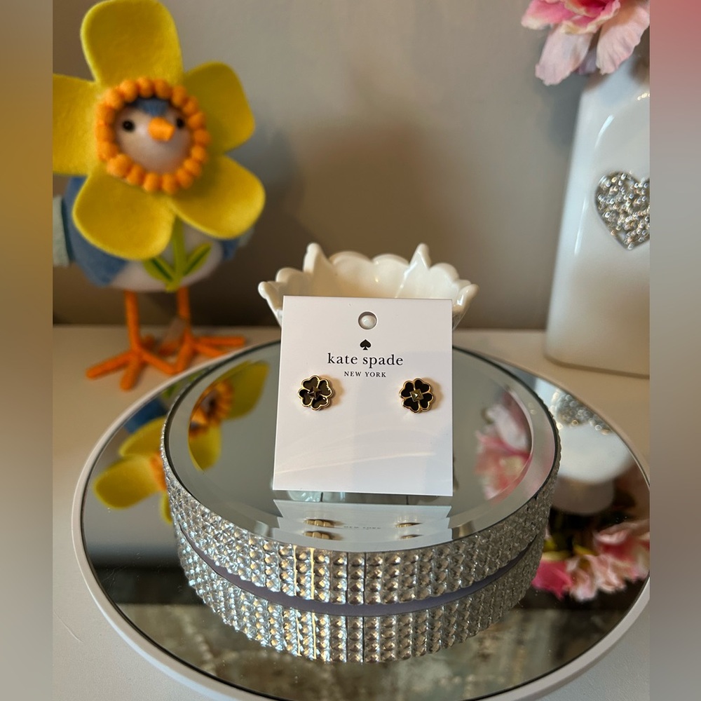 NWT! Kate Spade ♠️ Spades & Studs Enamel Earrings